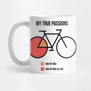 Biking is my true passion Mug